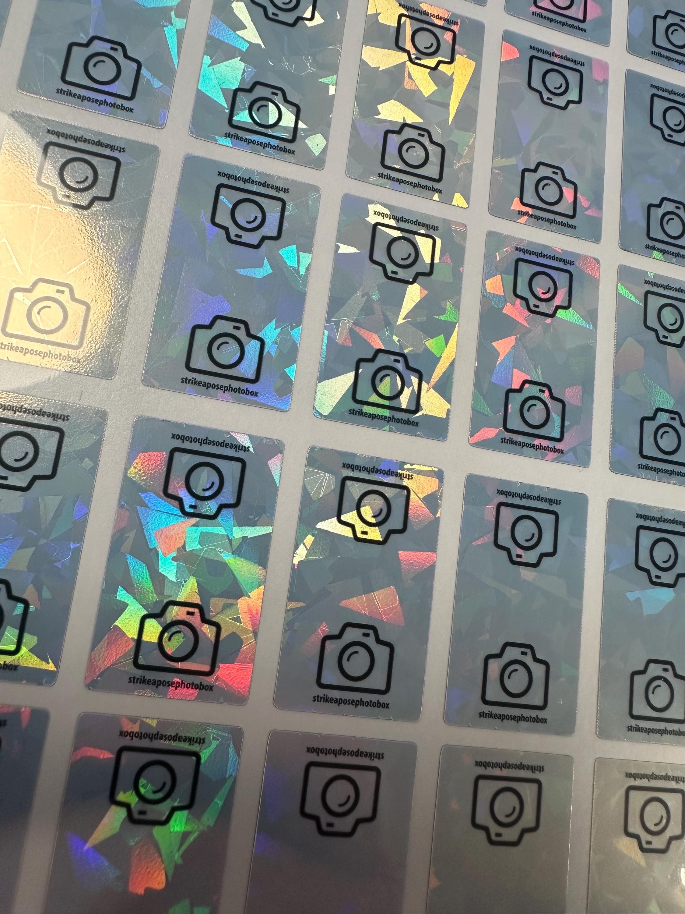 Custom Sports Trading Card One Touch Magnetic Cracked Ice Stickers - 50 Count view 4