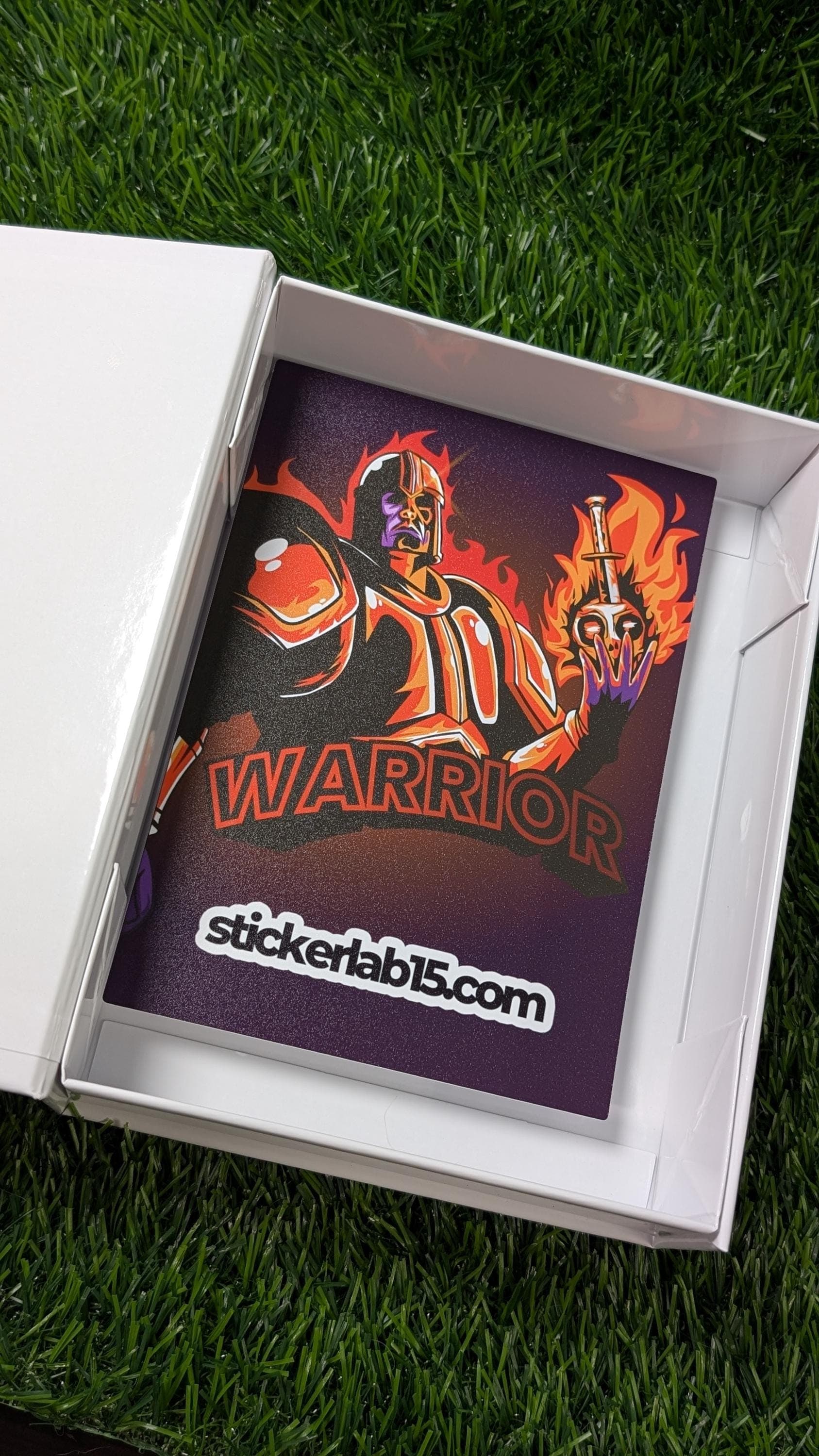 Custom 7x5 Magnetic Box with Branding Sticker for Sports Card Repacks & Breaks view 3