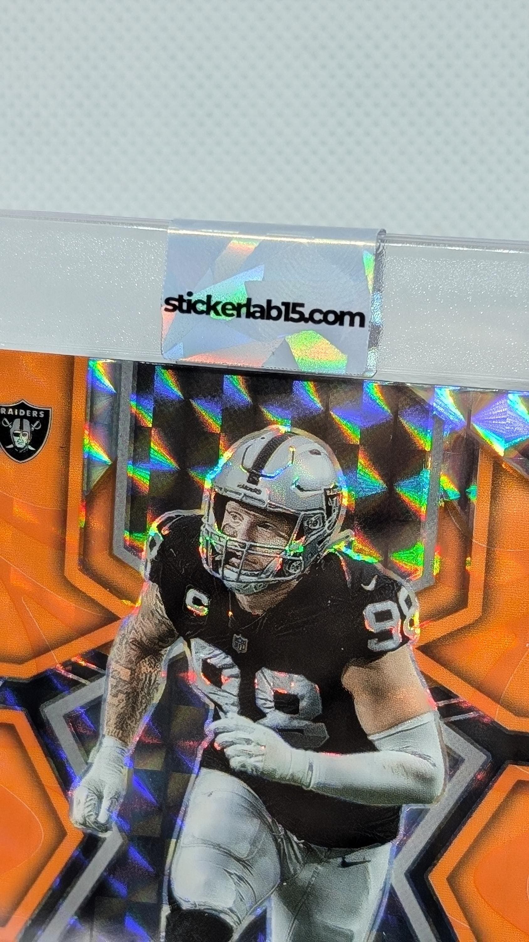 Custom Sports Trading Card One Touch Magnetic Cracked Ice Stickers - 50 Count view 3