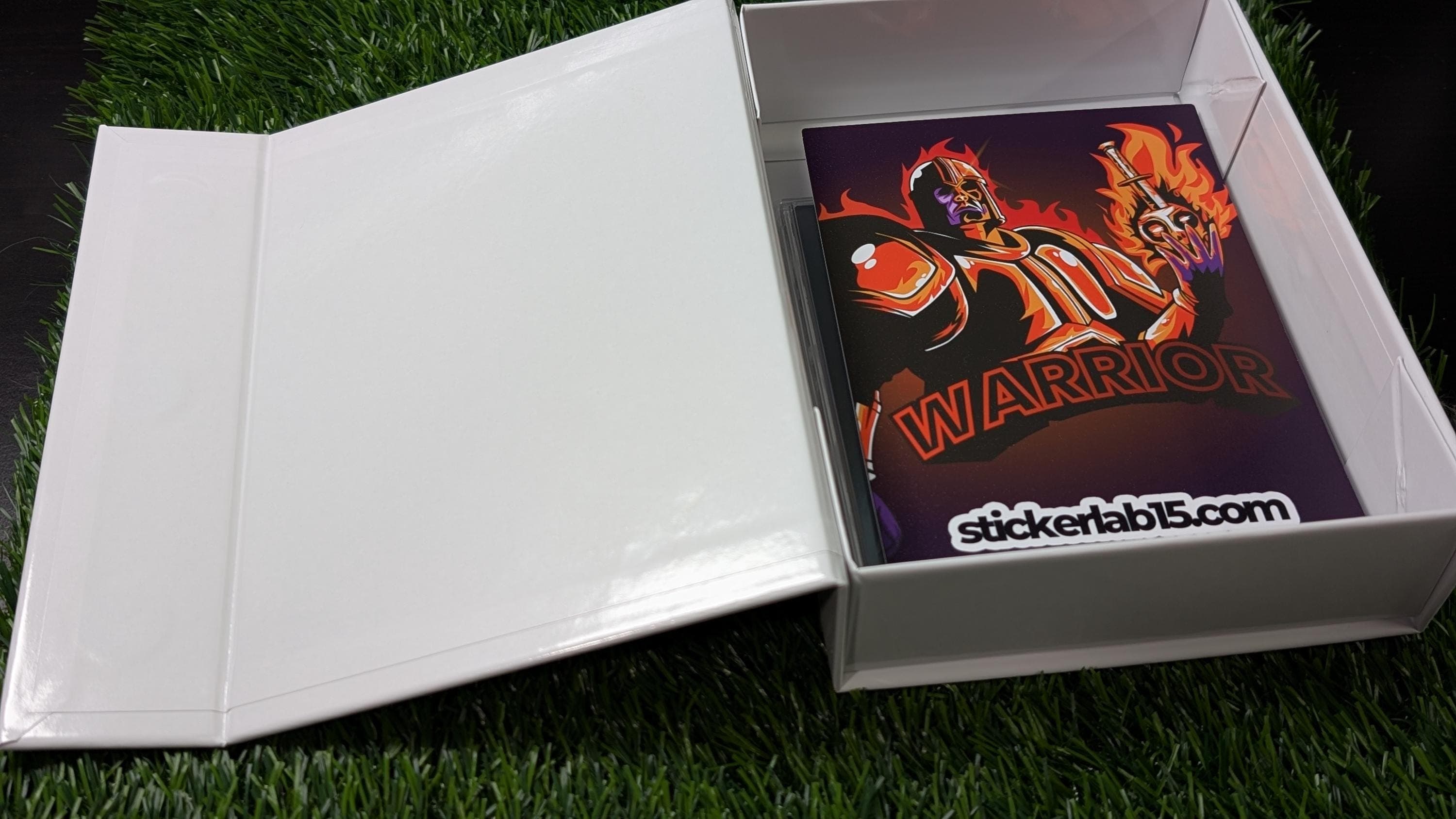 Custom 7x5 Magnetic Box with Branding Sticker for Sports Card Repacks & Breaks view 4
