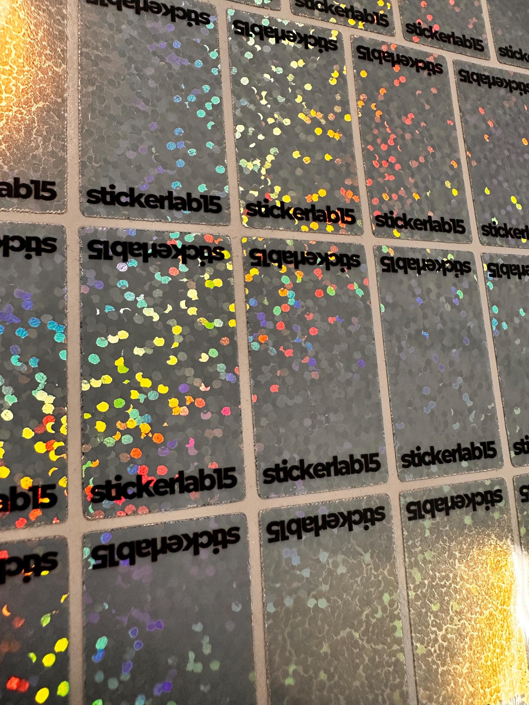 Custom Sports Trading Card Sparkling One Touch Magnetic Stickers - 50 Count view 2