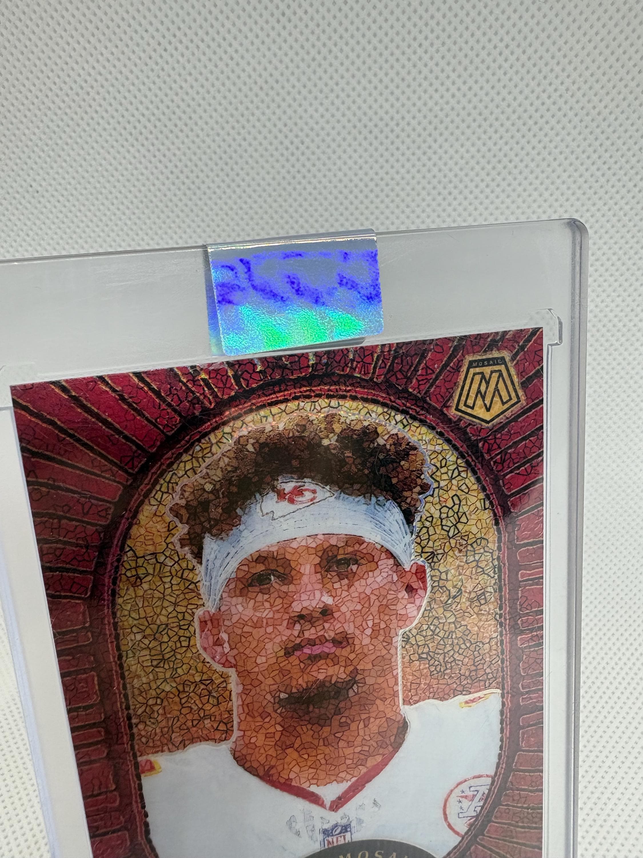 50 Holographic Blank Stickers: DIY Trading Card Labels view 2