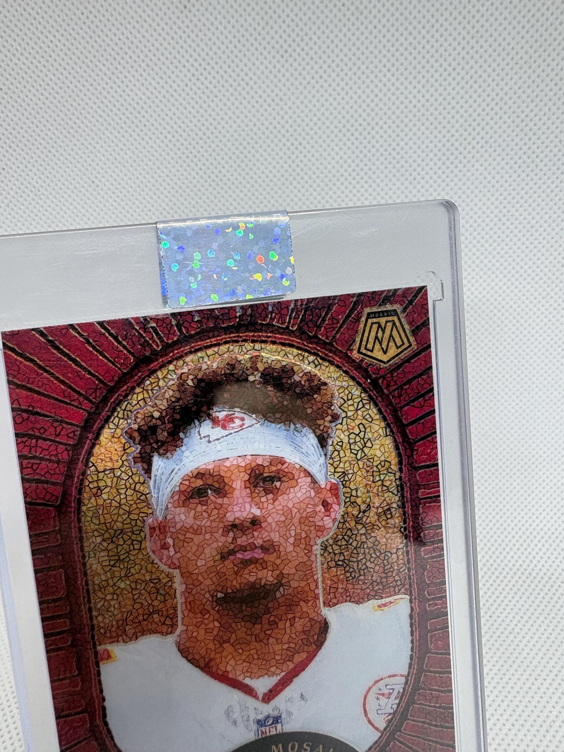 50 Glitter Trading Card Stickers: Blank One Touch Case Labels view 2